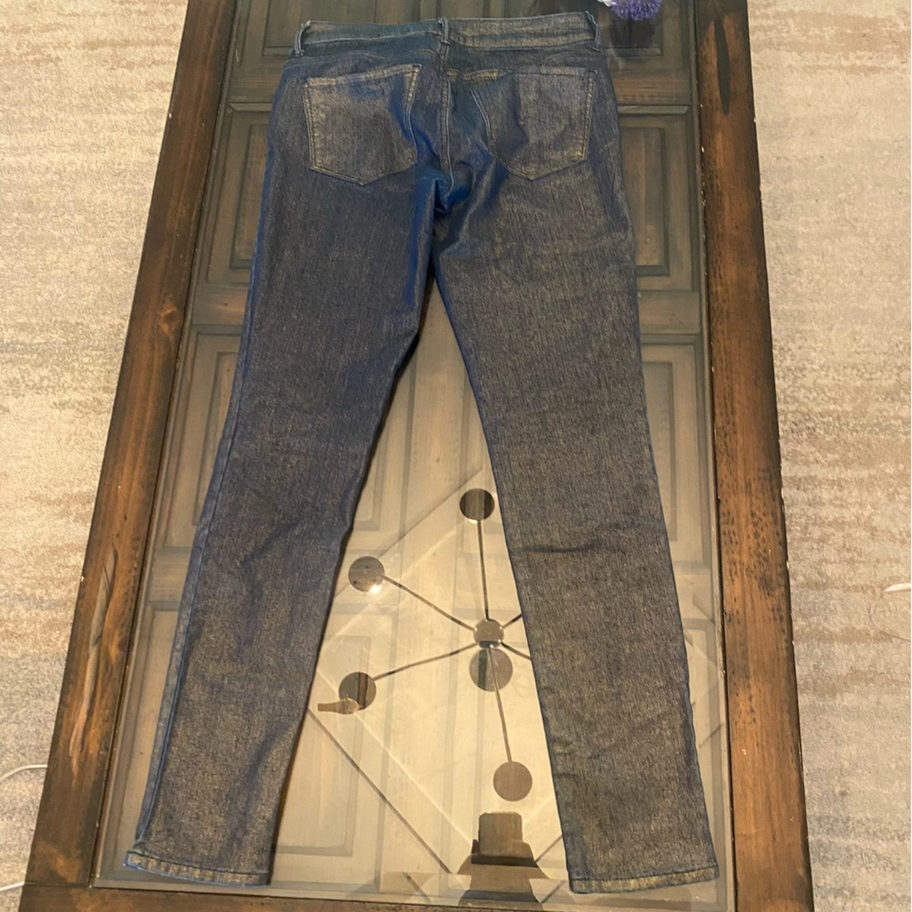 Forever21 Metallic Golden Denim jeans size 26 - Picture 13 of 15
